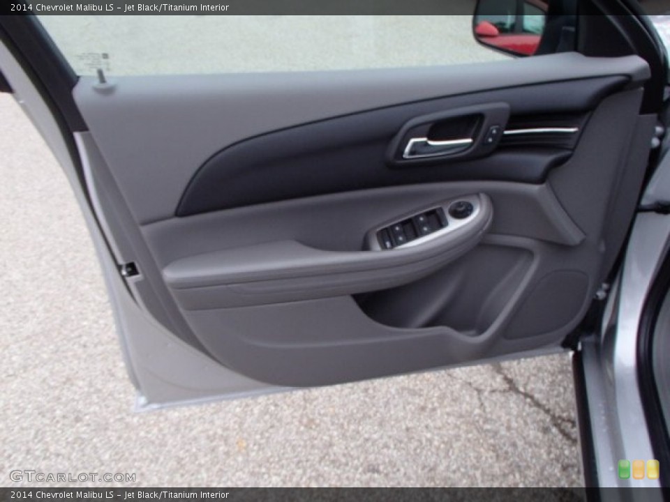 Jet Black/Titanium Interior Door Panel for the 2014 Chevrolet Malibu LS #86039334