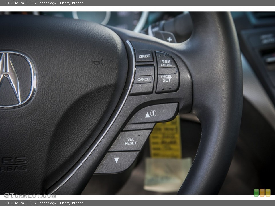 Ebony Interior Controls for the 2012 Acura TL 3.5 Technology #86039352