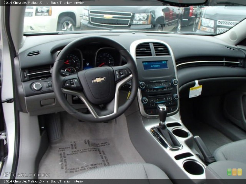 Jet Black/Titanium Interior Prime Interior for the 2014 Chevrolet Malibu LS #86039403
