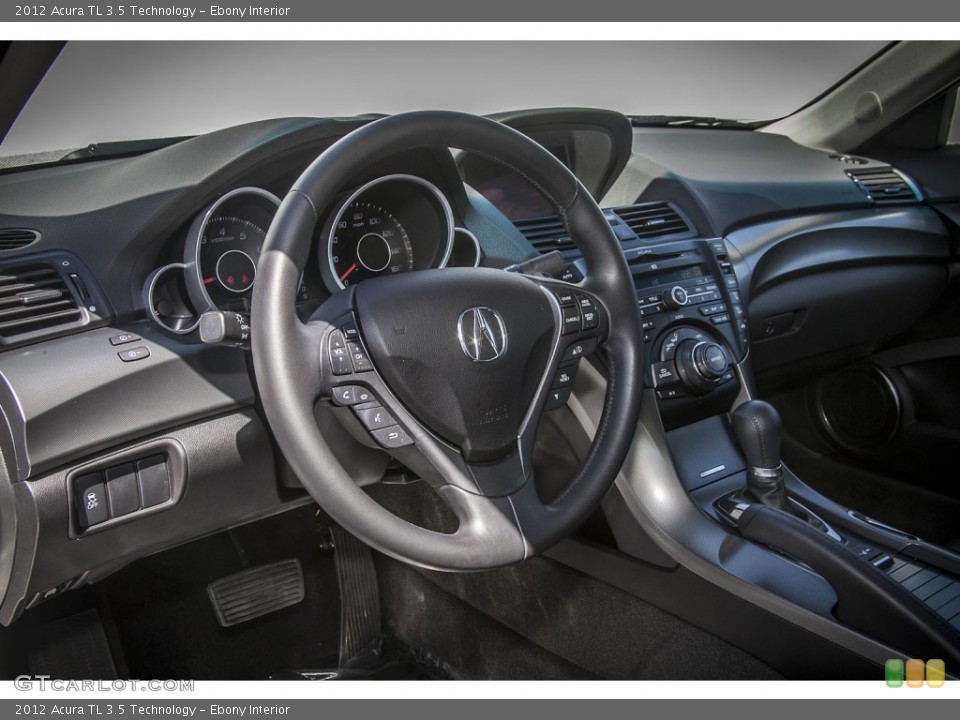 Ebony Interior Dashboard for the 2012 Acura TL 3.5 Technology #86039439