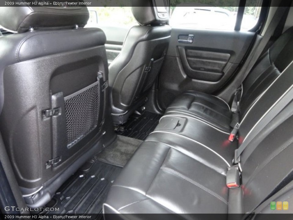 Ebony/Pewter Interior Rear Seat for the 2009 Hummer H3 Alpha #86040225