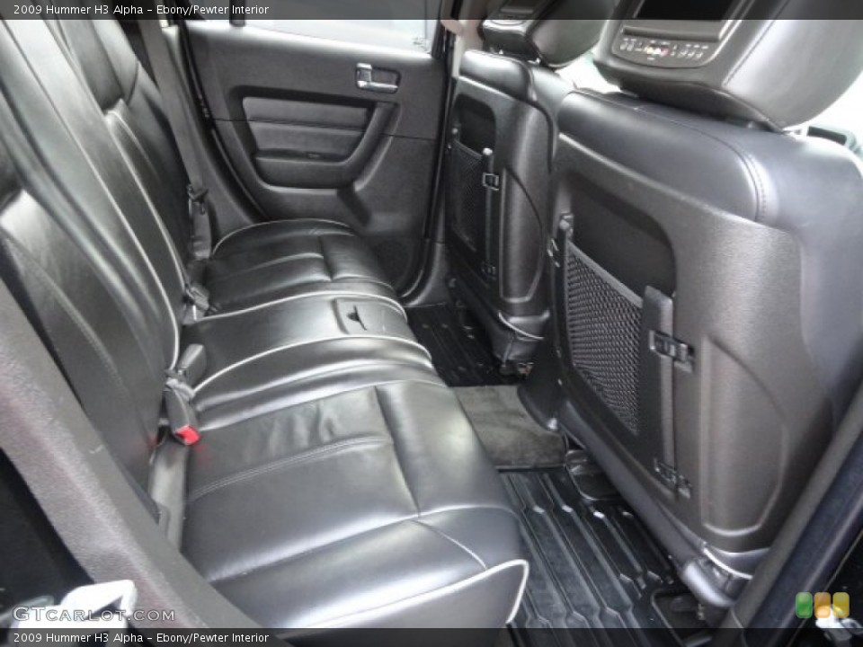 Ebony/Pewter Interior Rear Seat for the 2009 Hummer H3 Alpha #86040291