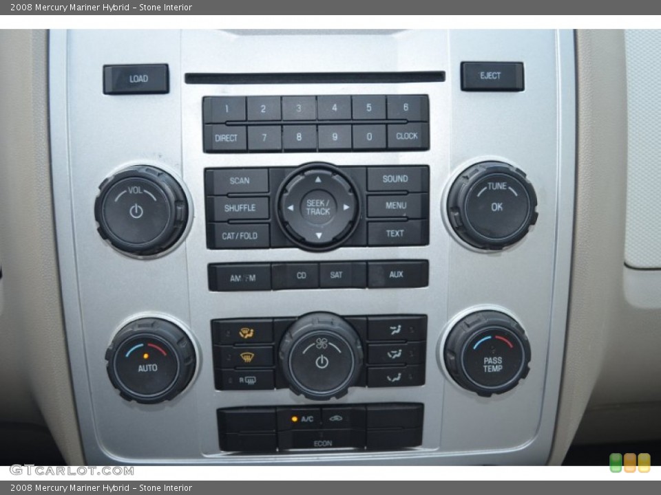 Stone Interior Controls for the 2008 Mercury Mariner Hybrid #86045712