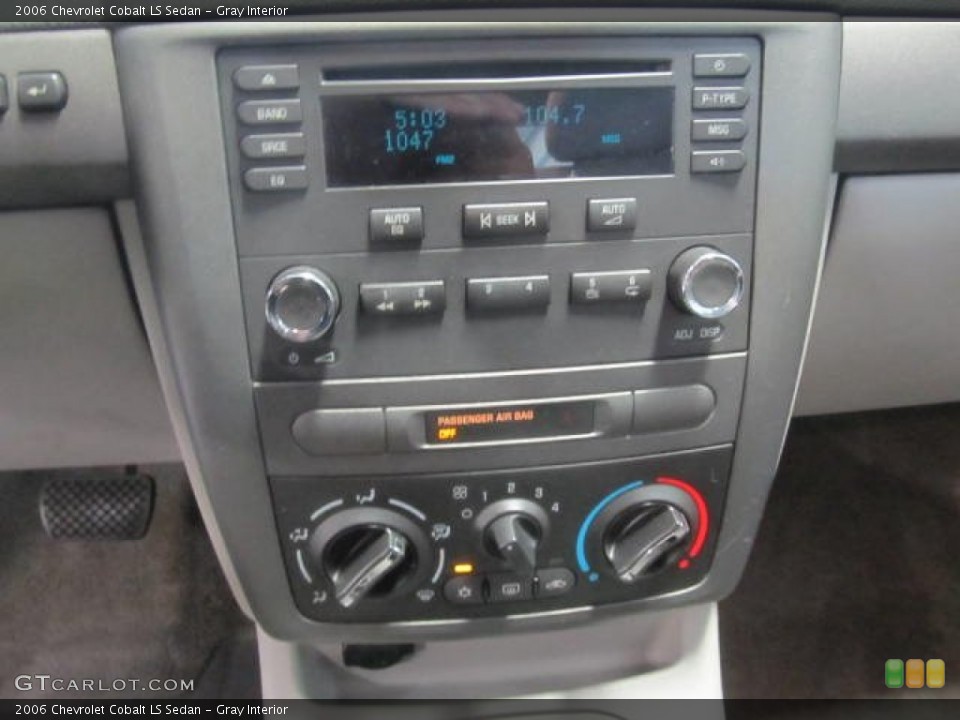 Gray Interior Controls for the 2006 Chevrolet Cobalt LS Sedan #86046417