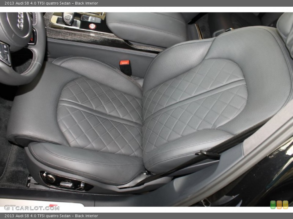 Black Interior Front Seat for the 2013 Audi S8 4.0 TFSI quattro Sedan #86048424
