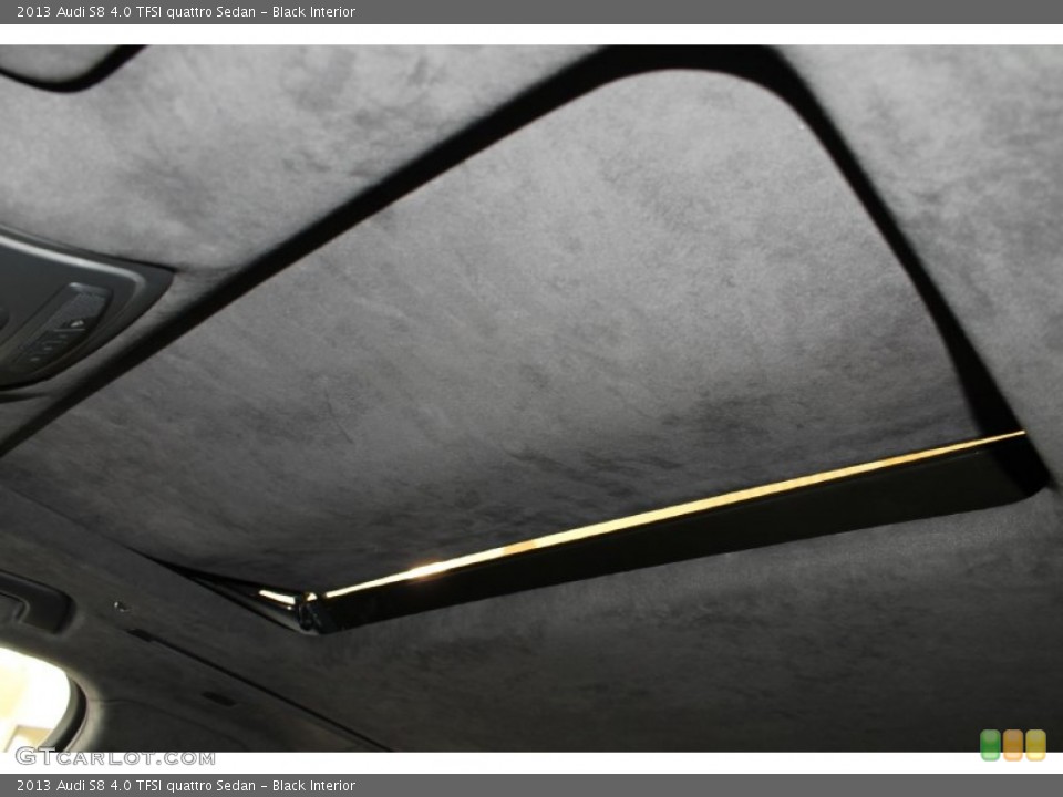 Black Interior Sunroof for the 2013 Audi S8 4.0 TFSI quattro Sedan #86048575