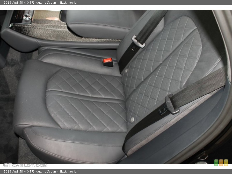 Black Interior Rear Seat for the 2013 Audi S8 4.0 TFSI quattro Sedan #86048799