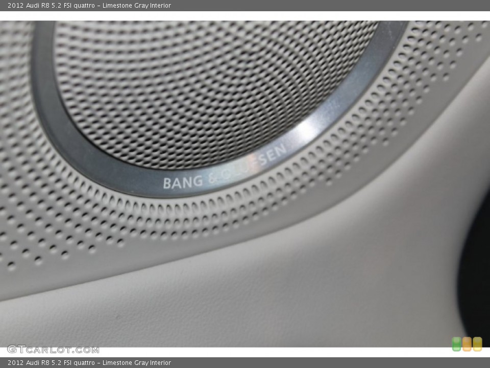 Limestone Gray Interior Audio System for the 2012 Audi R8 5.2 FSI quattro #86049477
