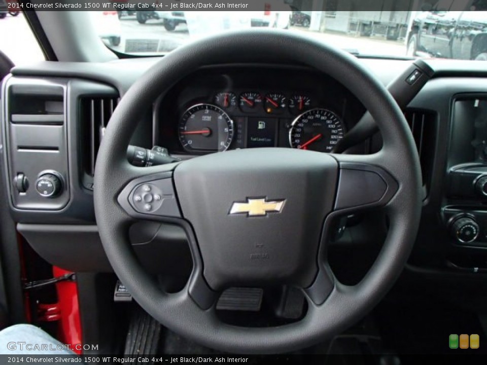 Jet Black/Dark Ash Interior Steering Wheel for the 2014 Chevrolet Silverado 1500 WT Regular Cab 4x4 #86050719