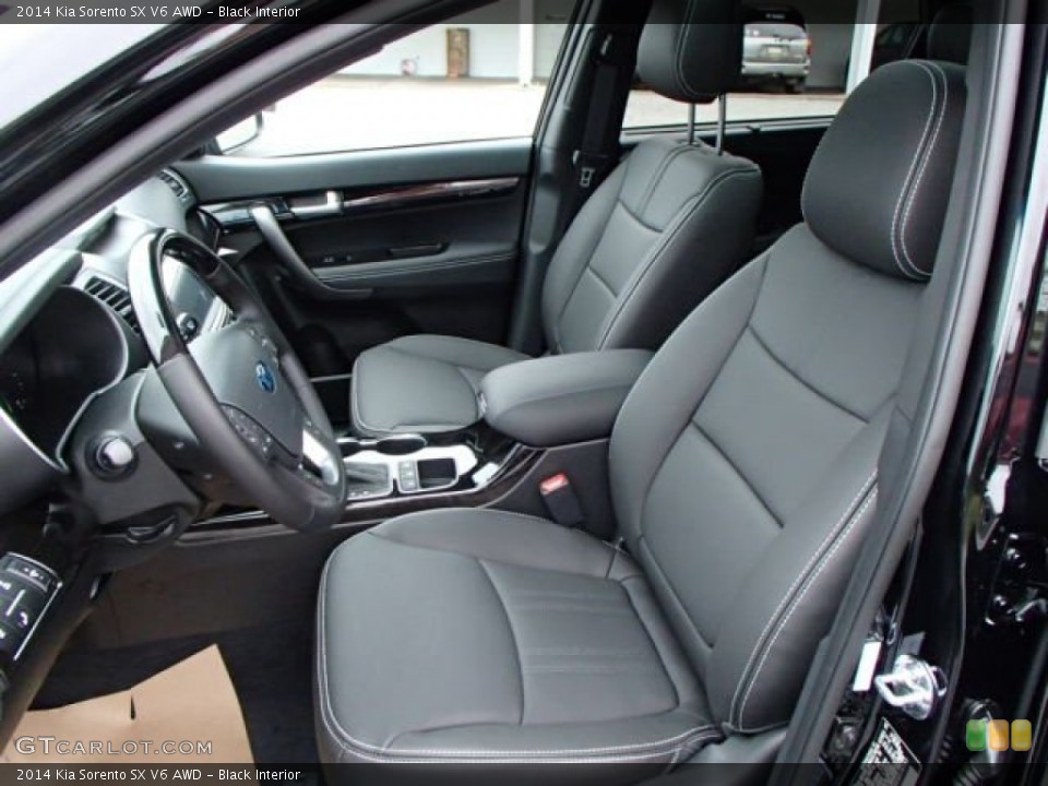 Black Interior Front Seat for the 2014 Kia Sorento SX V6 AWD #86051013
