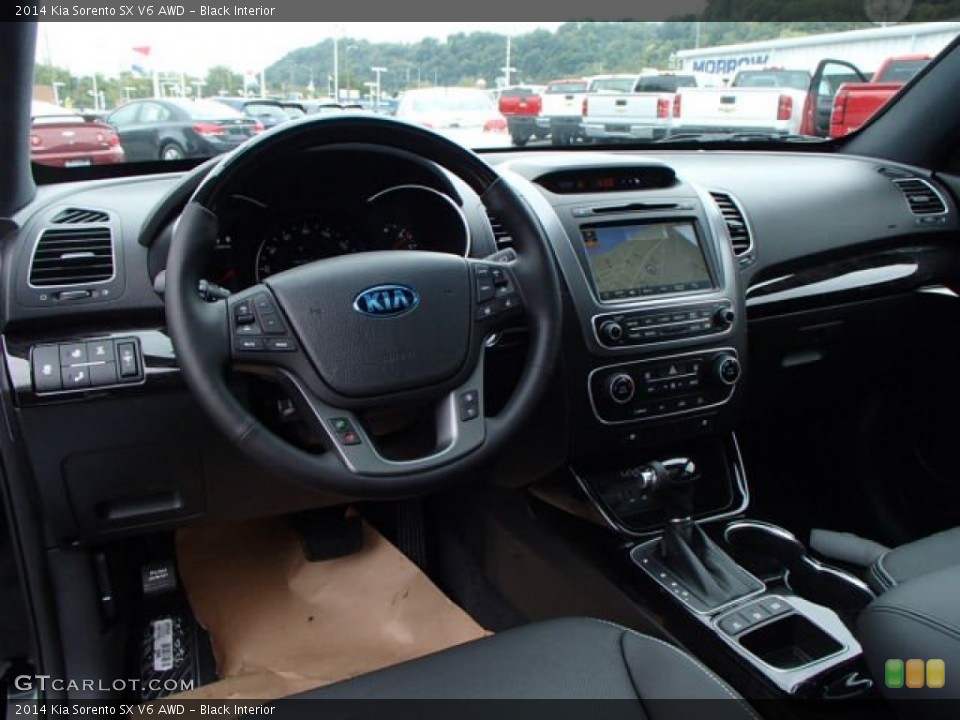 Black Interior Prime Interior for the 2014 Kia Sorento SX V6 AWD #86051052