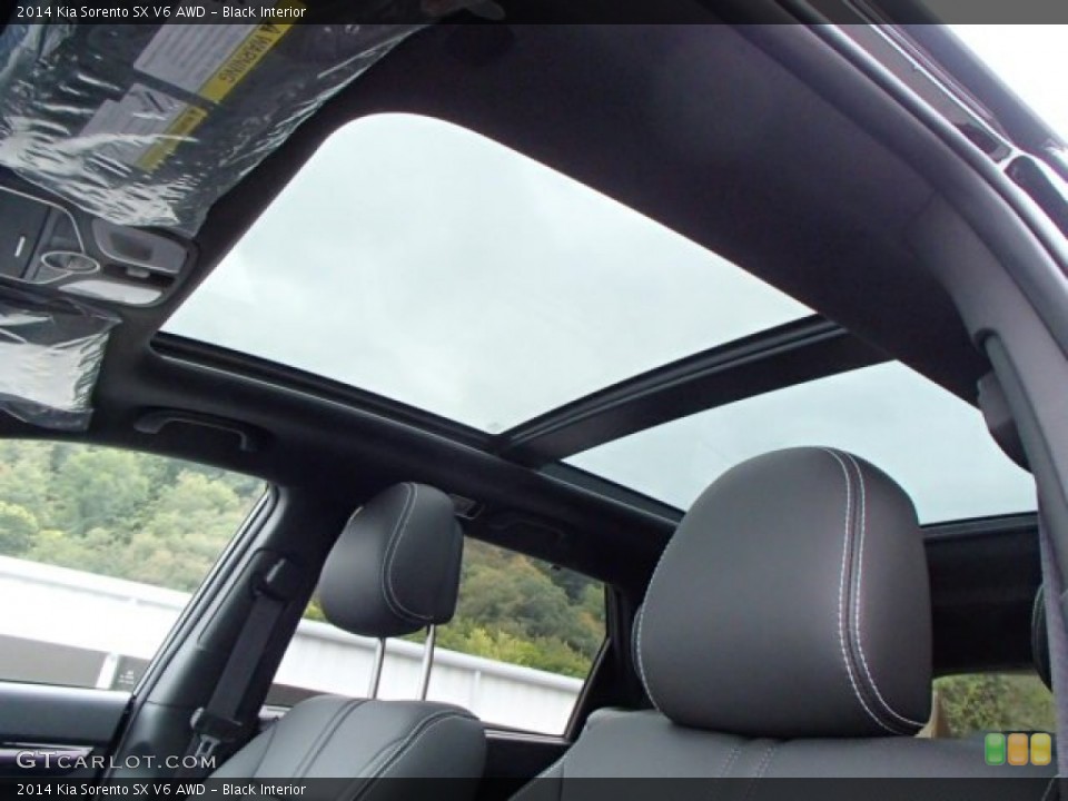 Black Interior Sunroof for the 2014 Kia Sorento SX V6 AWD #86051124
