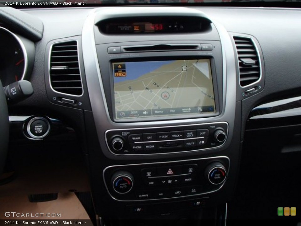 Black Interior Controls for the 2014 Kia Sorento SX V6 AWD #86051145