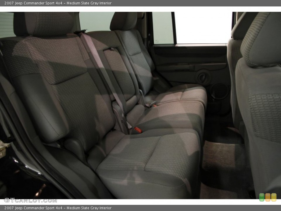 Medium Slate Gray Interior Rear Seat for the 2007 Jeep Commander Sport 4x4 #86051550