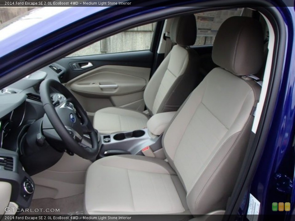 Medium Light Stone Interior Photo for the 2014 Ford Escape SE 2.0L EcoBoost 4WD #86052876