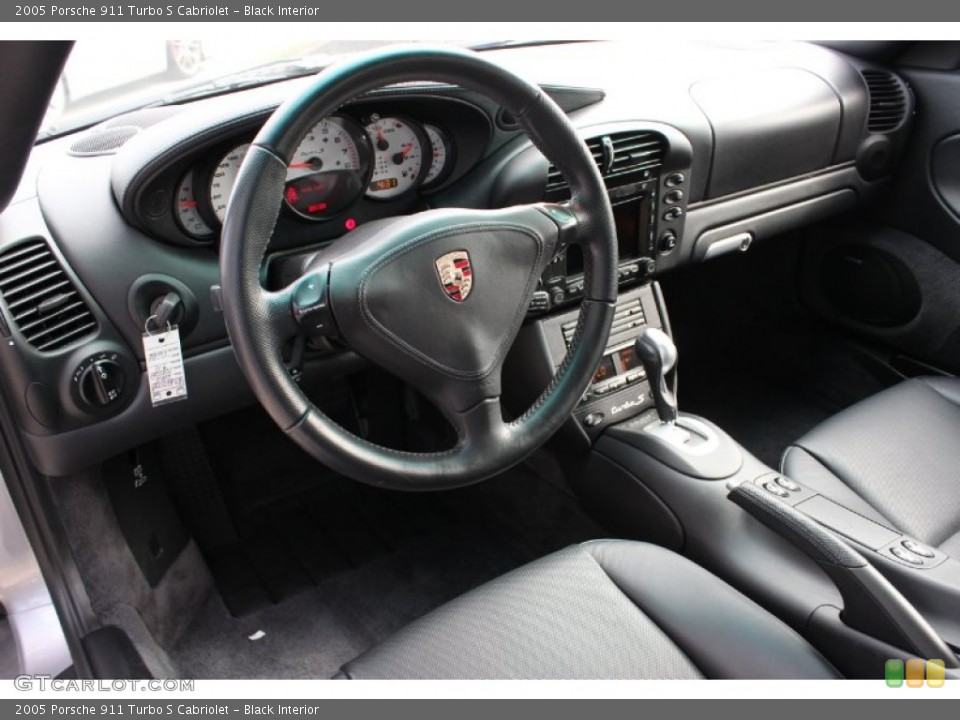 Black Interior Photo for the 2005 Porsche 911 Turbo S Cabriolet #86055714