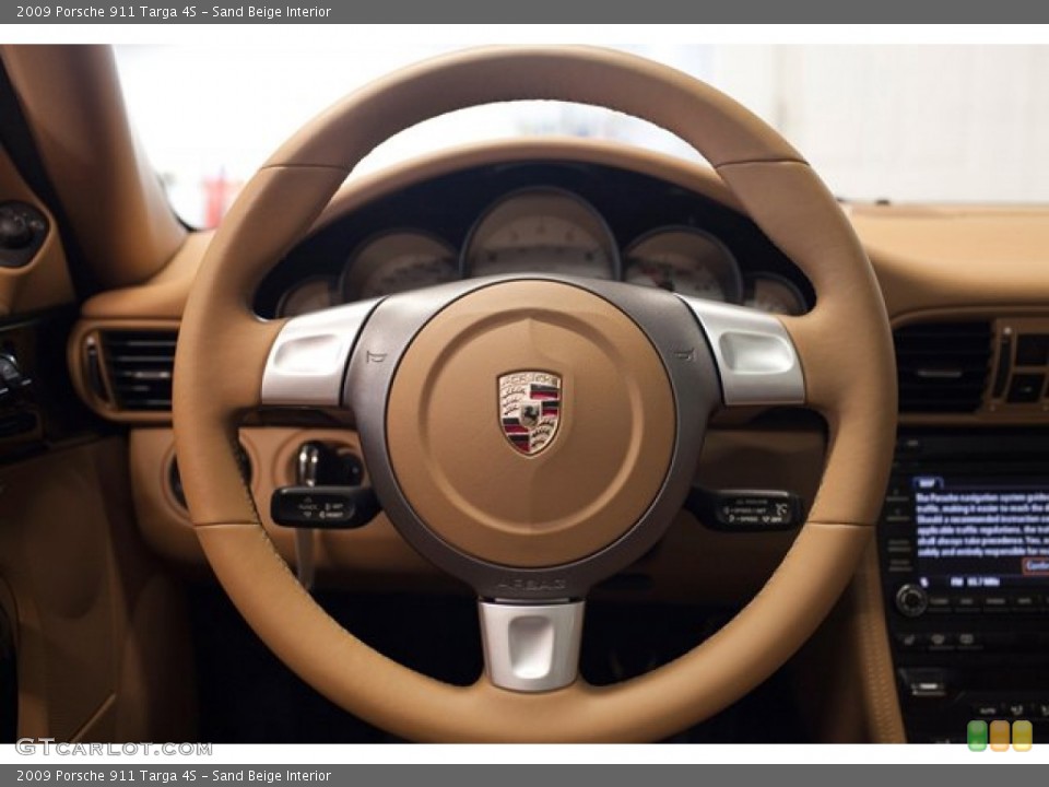 Sand Beige Interior Steering Wheel for the 2009 Porsche 911 Targa 4S #86060265