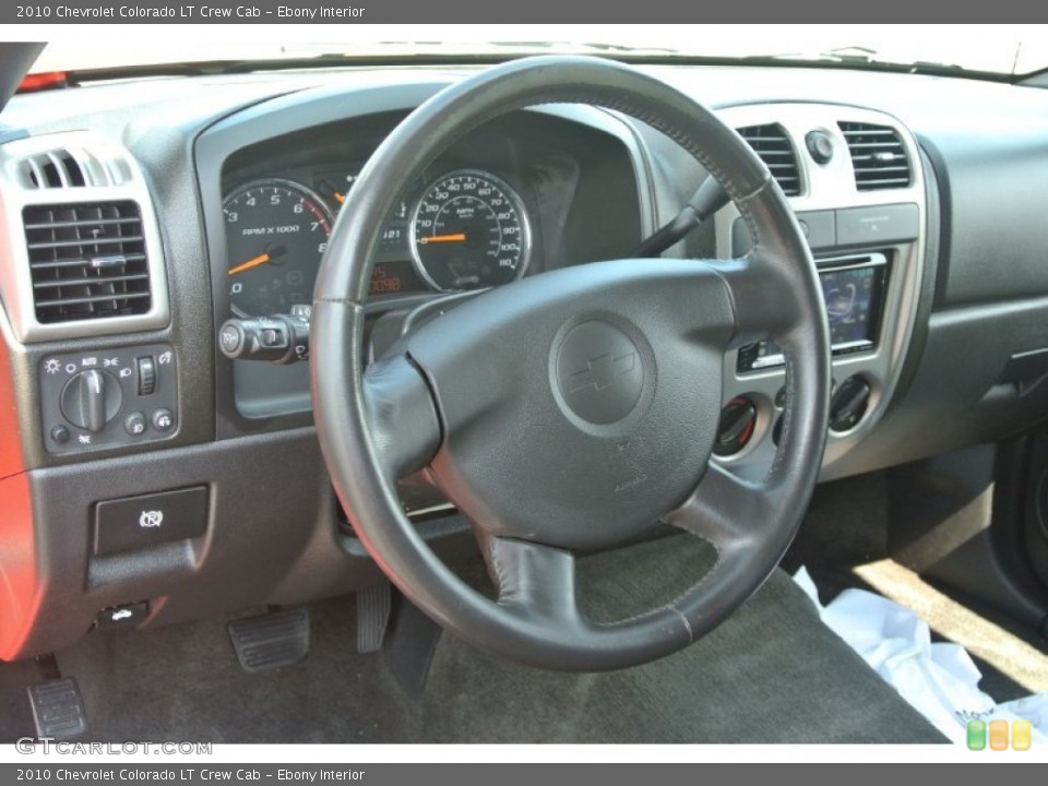 Ebony Interior Steering Wheel for the 2010 Chevrolet Colorado LT Crew Cab #86060274