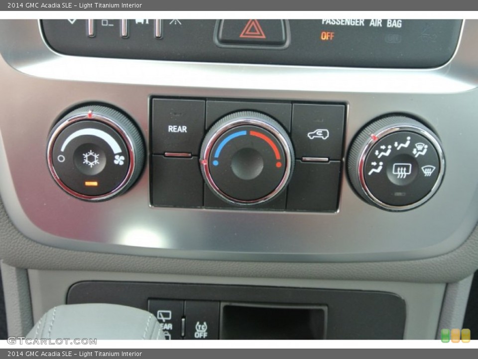 Light Titanium Interior Controls for the 2014 GMC Acadia SLE #86061762