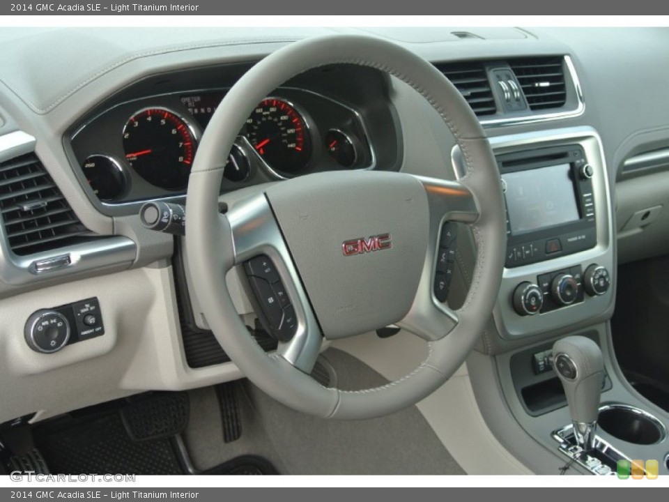 Light Titanium Interior Steering Wheel for the 2014 GMC Acadia SLE #86062047