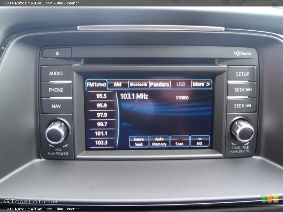 Black Interior Audio System for the 2014 Mazda MAZDA6 Sport #86071153