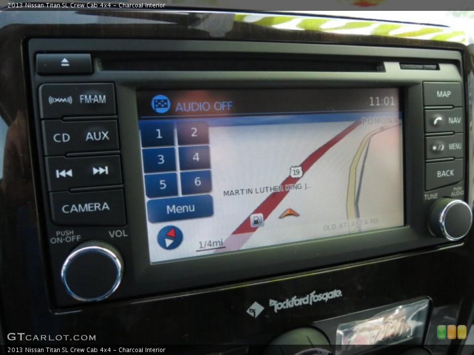 Charcoal Interior Navigation for the 2013 Nissan Titan SL Crew Cab 4x4 #86071339