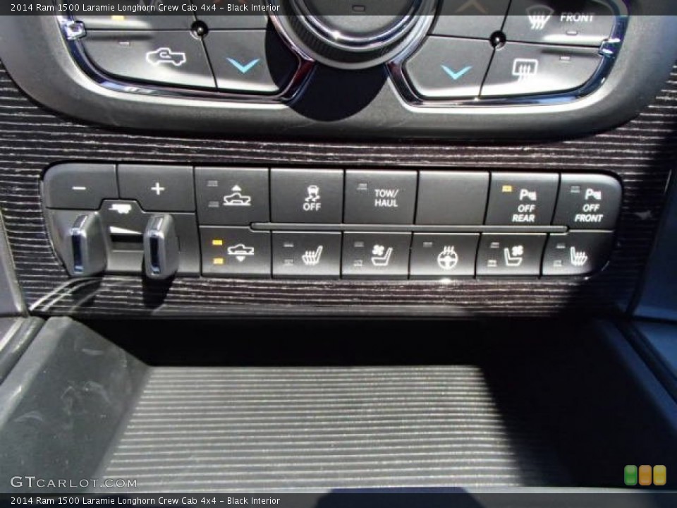 Black Interior Controls for the 2014 Ram 1500 Laramie Longhorn Crew Cab 4x4 #86071807