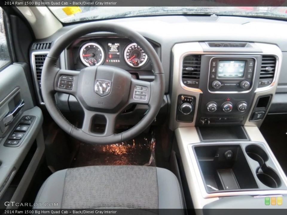 Black/Diesel Gray Interior Dashboard for the 2014 Ram 1500 Big Horn Quad Cab #86073346