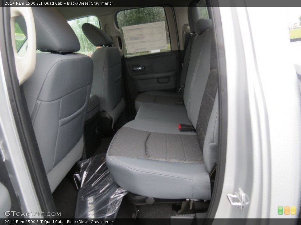 Black/Diesel Gray Interior Rear Seat for the 2014 Ram 1500 SLT Quad Cab #86073587