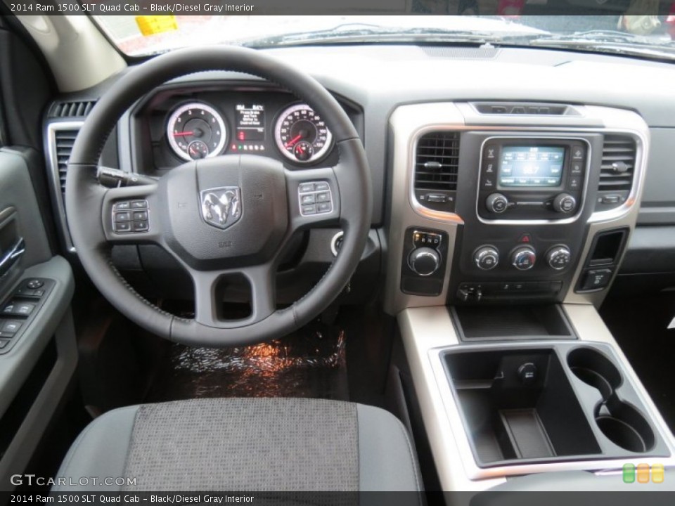 Black/Diesel Gray Interior Dashboard for the 2014 Ram 1500 SLT Quad Cab #86073616