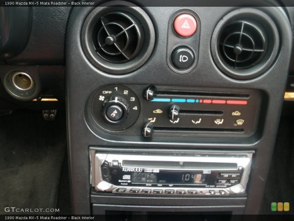 Black Interior Controls for the 1990 Mazda MX-5 Miata Roadster #86073832