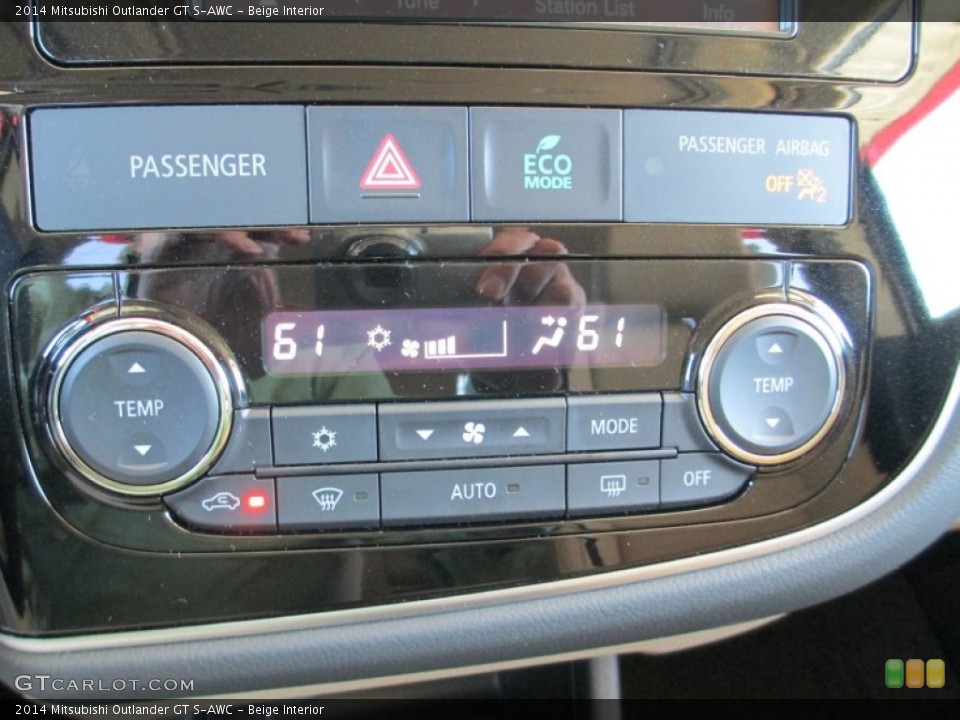 Beige Interior Controls for the 2014 Mitsubishi Outlander GT S-AWC #86076511