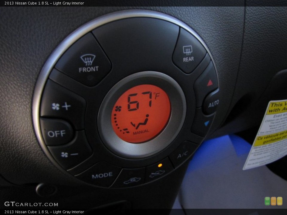 Light Gray Interior Controls for the 2013 Nissan Cube 1.8 SL #86078029