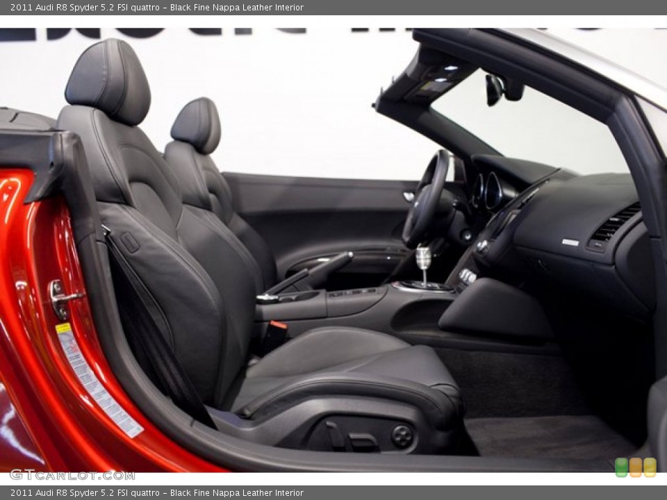 Black Fine Nappa Leather Interior Photo for the 2011 Audi R8 Spyder 5.2 FSI quattro #86083324