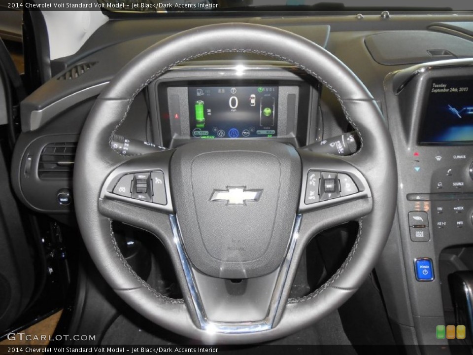 Jet Black/Dark Accents Interior Steering Wheel for the 2014 Chevrolet Volt  #86085550