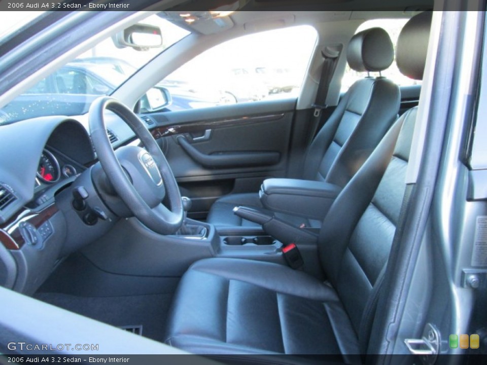 Ebony Interior Front Seat for the 2006 Audi A4 3.2 Sedan #86086162