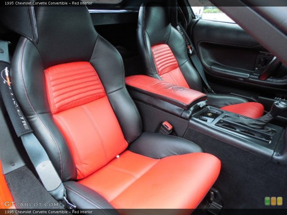 Red 1995 Chevrolet Corvette Interiors