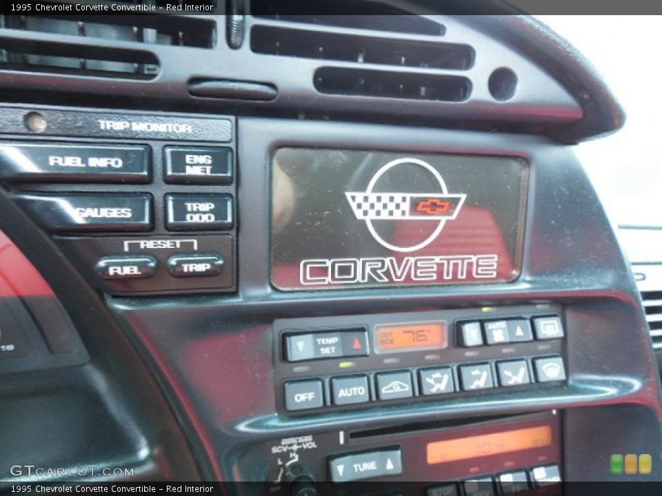 Red Interior Controls for the 1995 Chevrolet Corvette Convertible #86088298