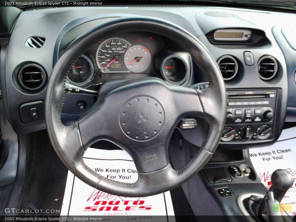 Midnight Interior Steering Wheel for the 2003 Mitsubishi Eclipse Spyder GTS #86089575
