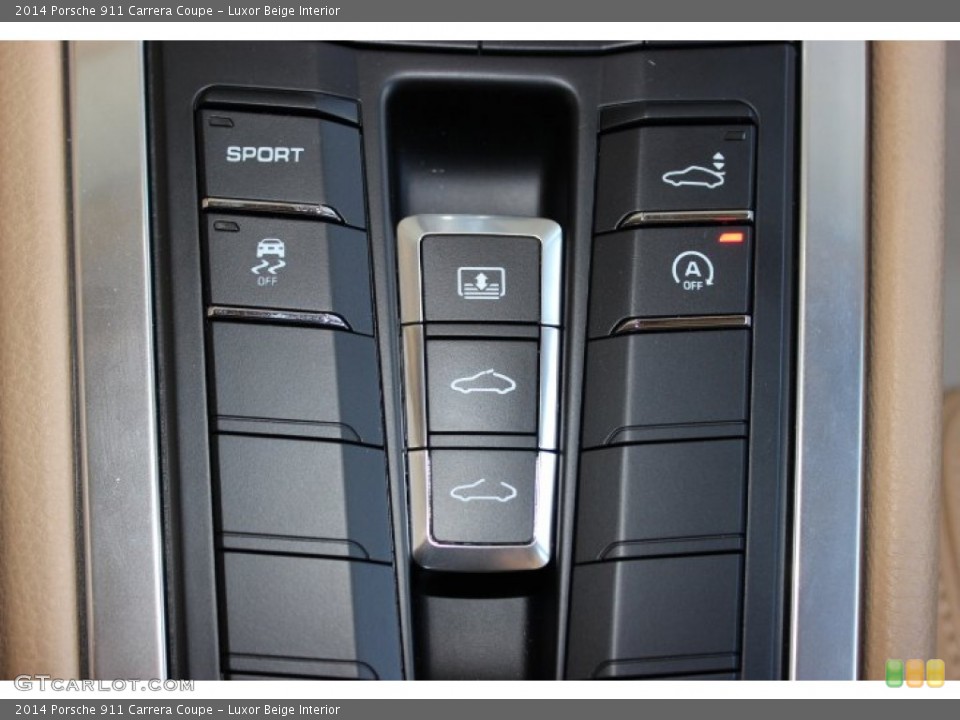 Luxor Beige Interior Controls for the 2014 Porsche 911 Carrera Coupe #86091409