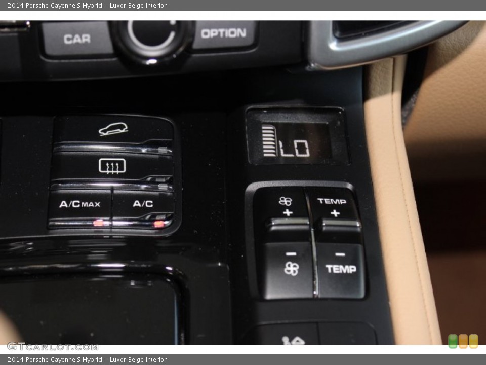 Luxor Beige Interior Controls for the 2014 Porsche Cayenne S Hybrid #86092170