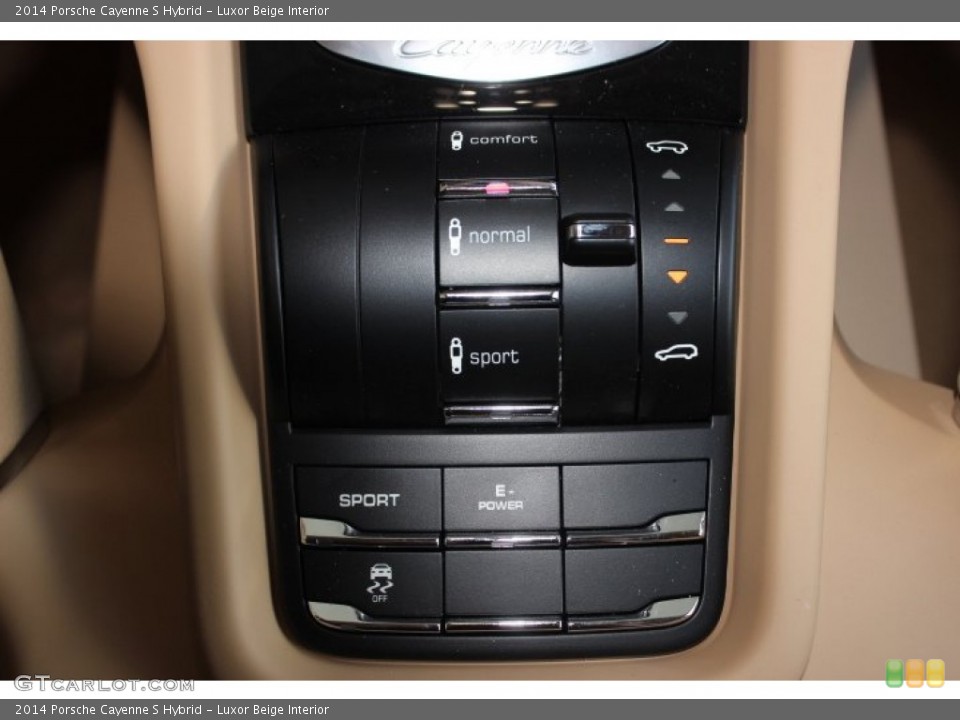 Luxor Beige Interior Controls for the 2014 Porsche Cayenne S Hybrid #86092186