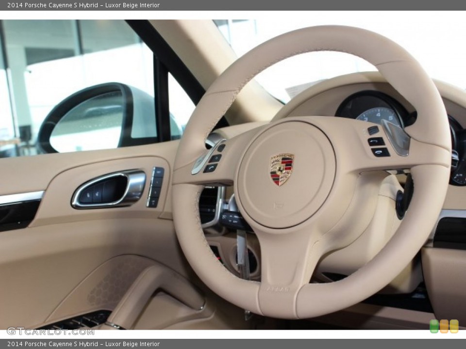 Luxor Beige Interior Steering Wheel for the 2014 Porsche Cayenne S Hybrid #86093250