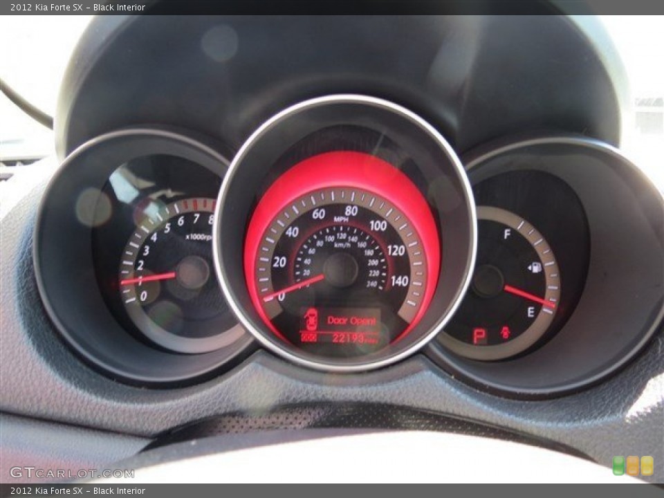 Black Interior Gauges for the 2012 Kia Forte SX #86097244