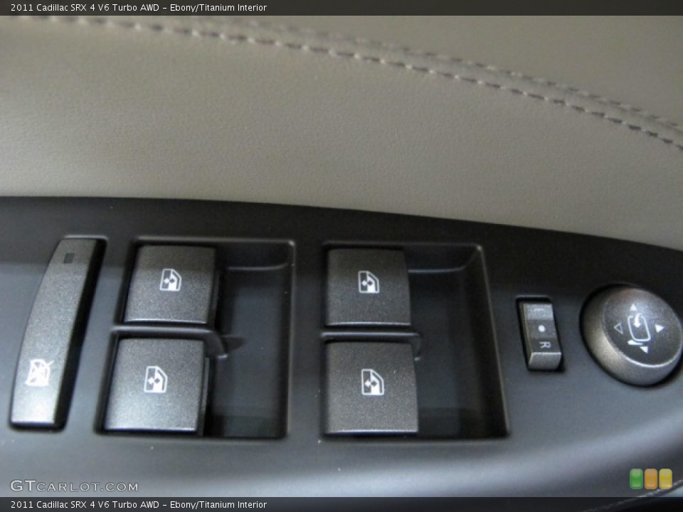 Ebony/Titanium Interior Controls for the 2011 Cadillac SRX 4 V6 Turbo AWD #86099110