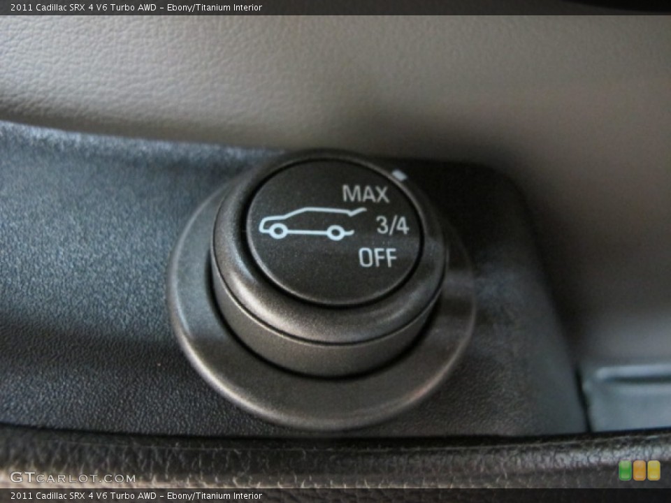 Ebony/Titanium Interior Controls for the 2011 Cadillac SRX 4 V6 Turbo AWD #86099131