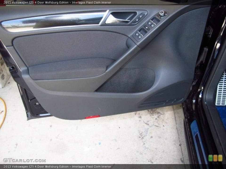 Interlagos Plaid Cloth Interior Door Panel for the 2013 Volkswagen GTI 4 Door Wolfsburg Edition #86099152