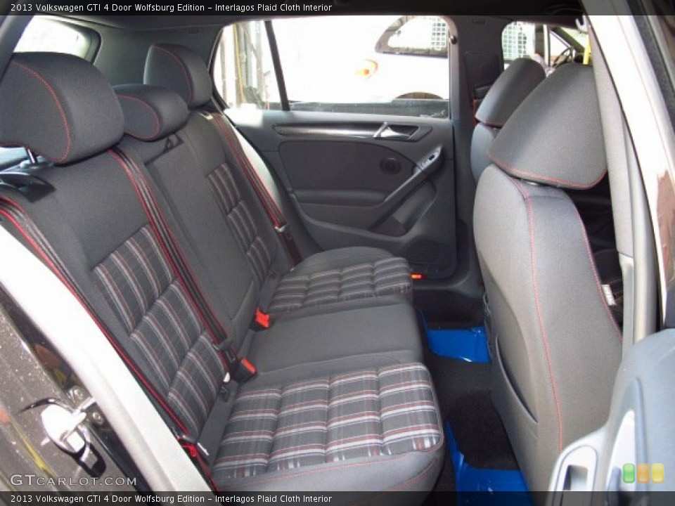 Interlagos Plaid Cloth Interior Rear Seat for the 2013 Volkswagen GTI 4 Door Wolfsburg Edition #86099272