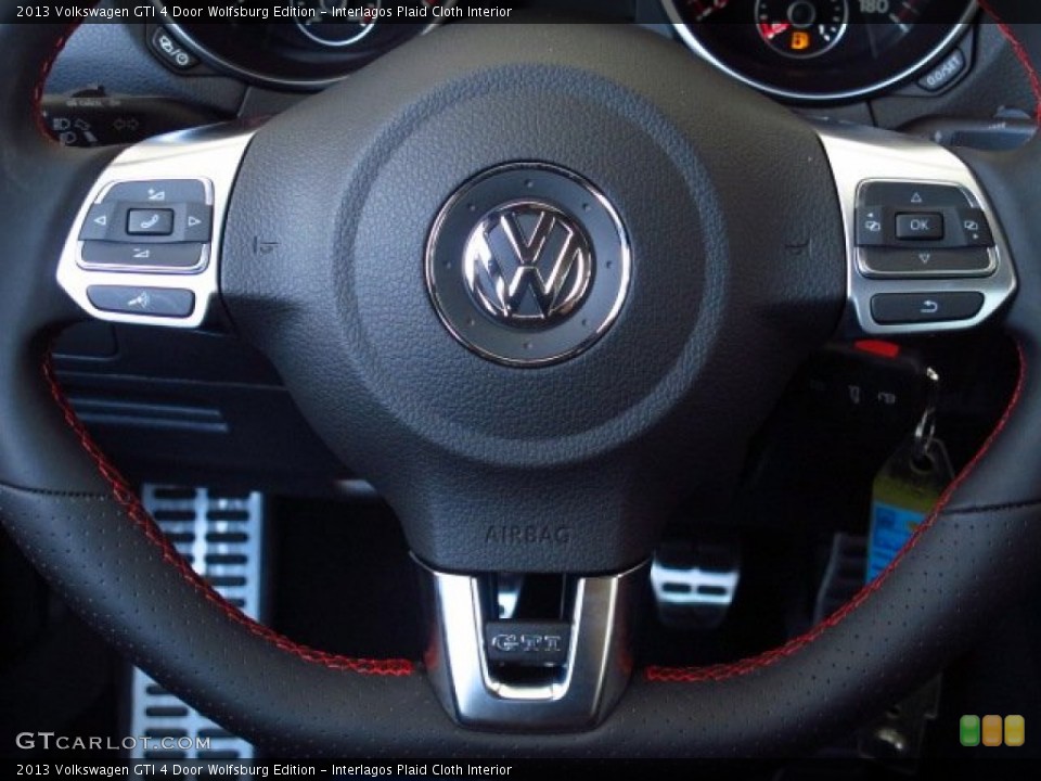 Interlagos Plaid Cloth Interior Steering Wheel for the 2013 Volkswagen GTI 4 Door Wolfsburg Edition #86099464