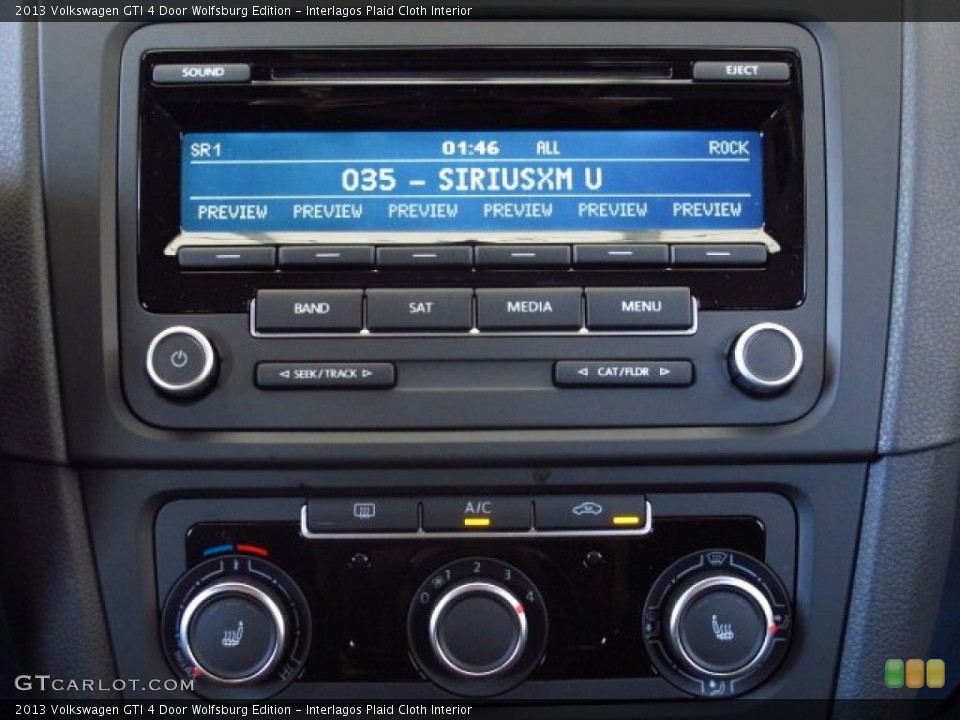 Interlagos Plaid Cloth Interior Audio System for the 2013 Volkswagen GTI 4 Door Wolfsburg Edition #86099518